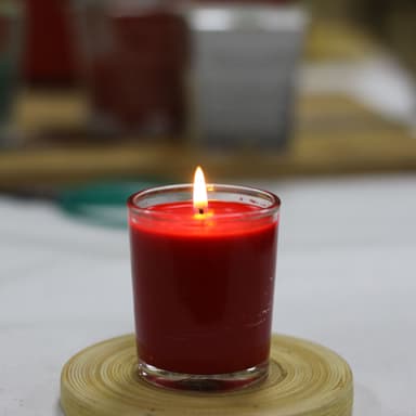 COLORED GLASS JAR SCENTED CANDLES BY CARO CANDLES FACTORY