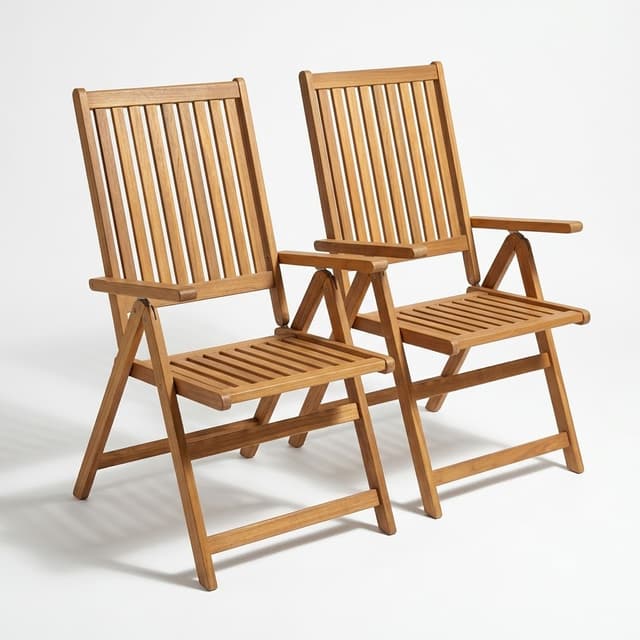 Set of 2 Garden Chairs