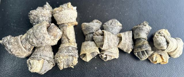 Cod skin dog bone