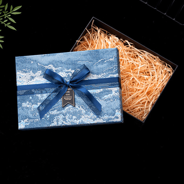 OEM ODM SET OF 2 GREEN PATTERNED BOXES WITH RIBBON BOW
