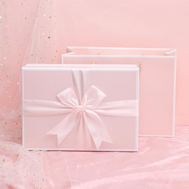 OEM ODM SET OF 3 PASTEL BOXES WITH RIBBON BOW
