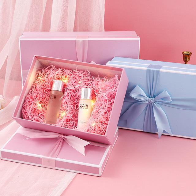 OEM ODM SET OF 3 PASTEL BOXES WITH RIBBON BOW