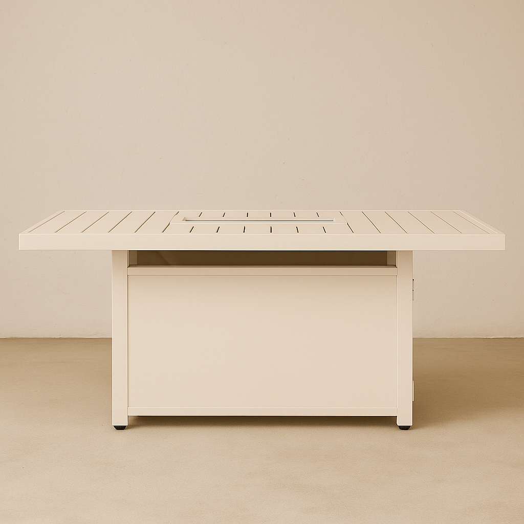 Rectangle Aluminum Fire Pit Table
