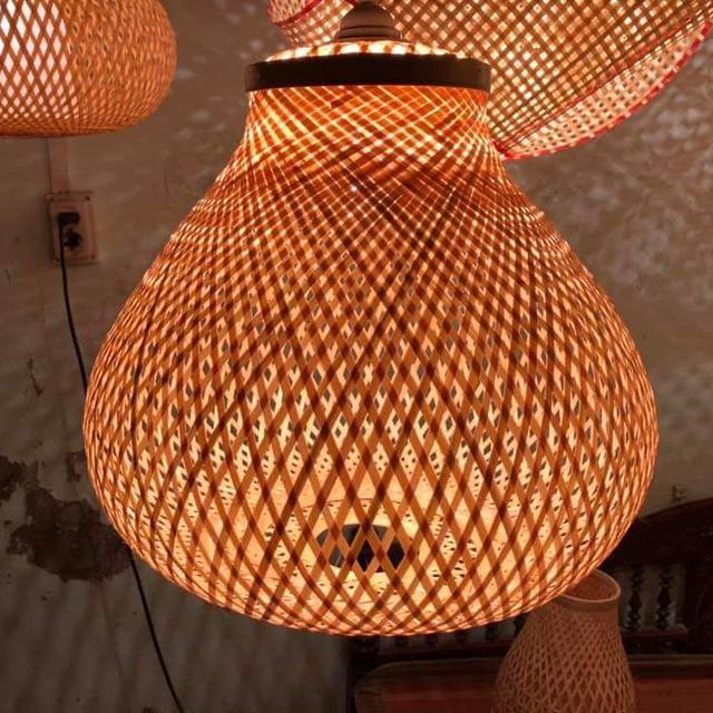 Handwoven Bamboo Lampshade, lantern, pendant lighting all 100% natural material - made in Vietnam