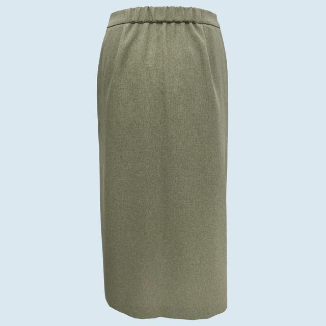 Women's Wrap-Front Midi Skirt for Office & Daily Wear