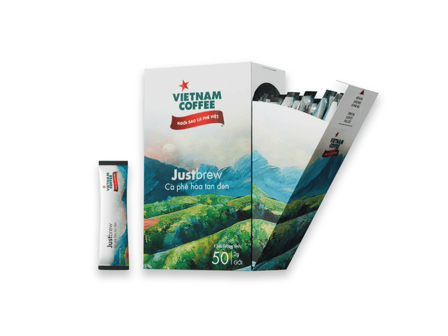Justbrew Black Instant Coffee - 50 sticks x 2gram/1 box