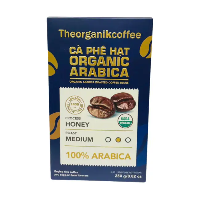 Organic Arabica Roasted whole bean coffee