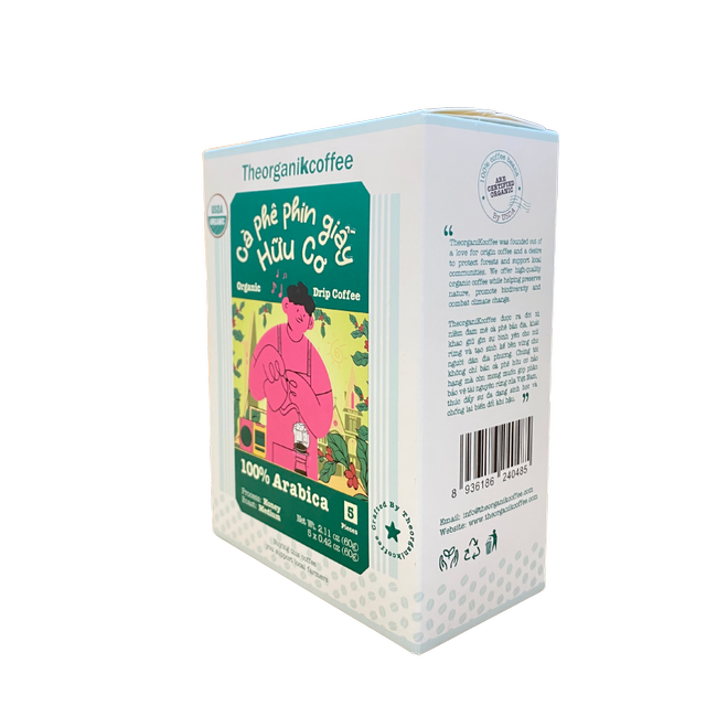 Organic drip coffee 100% Arabica