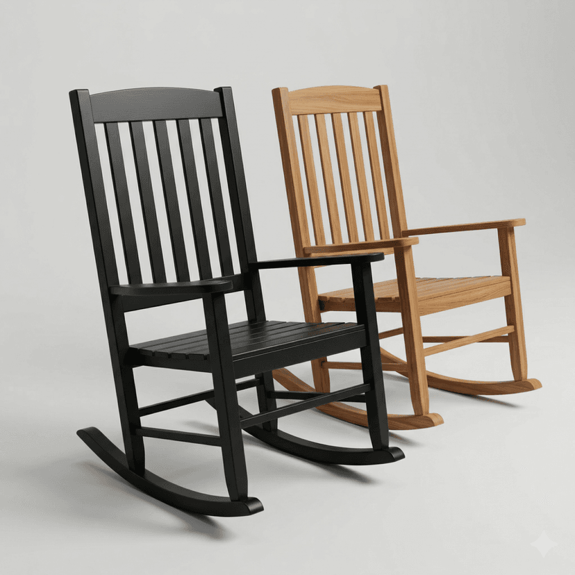 Deluxe Wood Rocking Chair