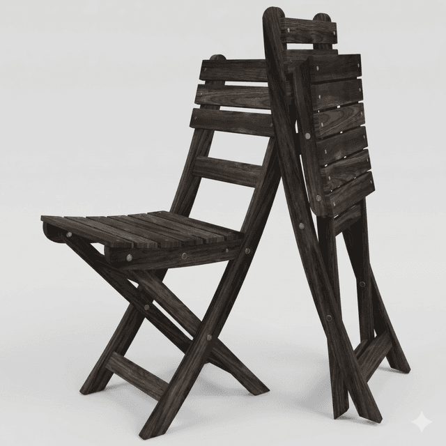 Soria Folding Chair (2-Pack) - Espresso