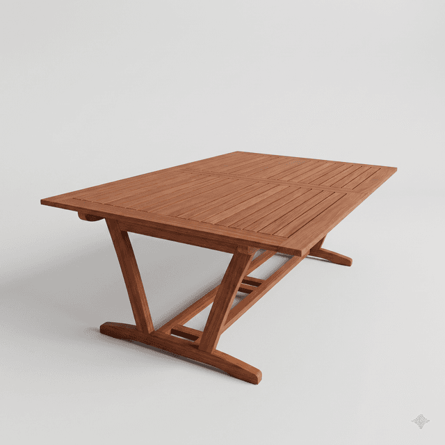 Eucalyptus Extendable Wooden Dining Table