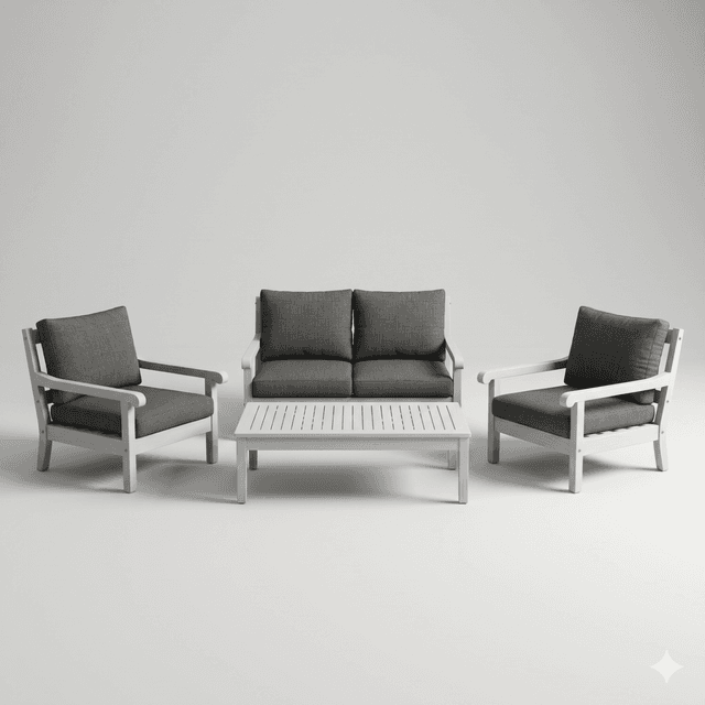 Belgrave Lounge Set (Greywash Finish)
