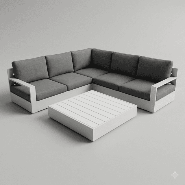 Malibu Lounge Set (Greywash Finish)