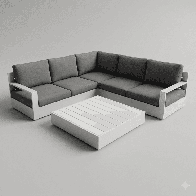 Malibu Lounge Set (Greywash Finish)