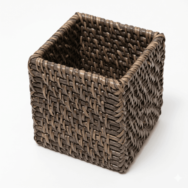 Square Rattan Pencil Cup – SVI08