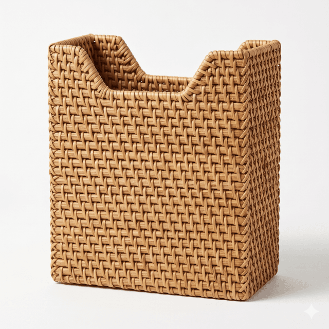 Rectangular Rattan Desktop File – SVI12