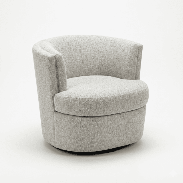Light Blue Swivel Chair