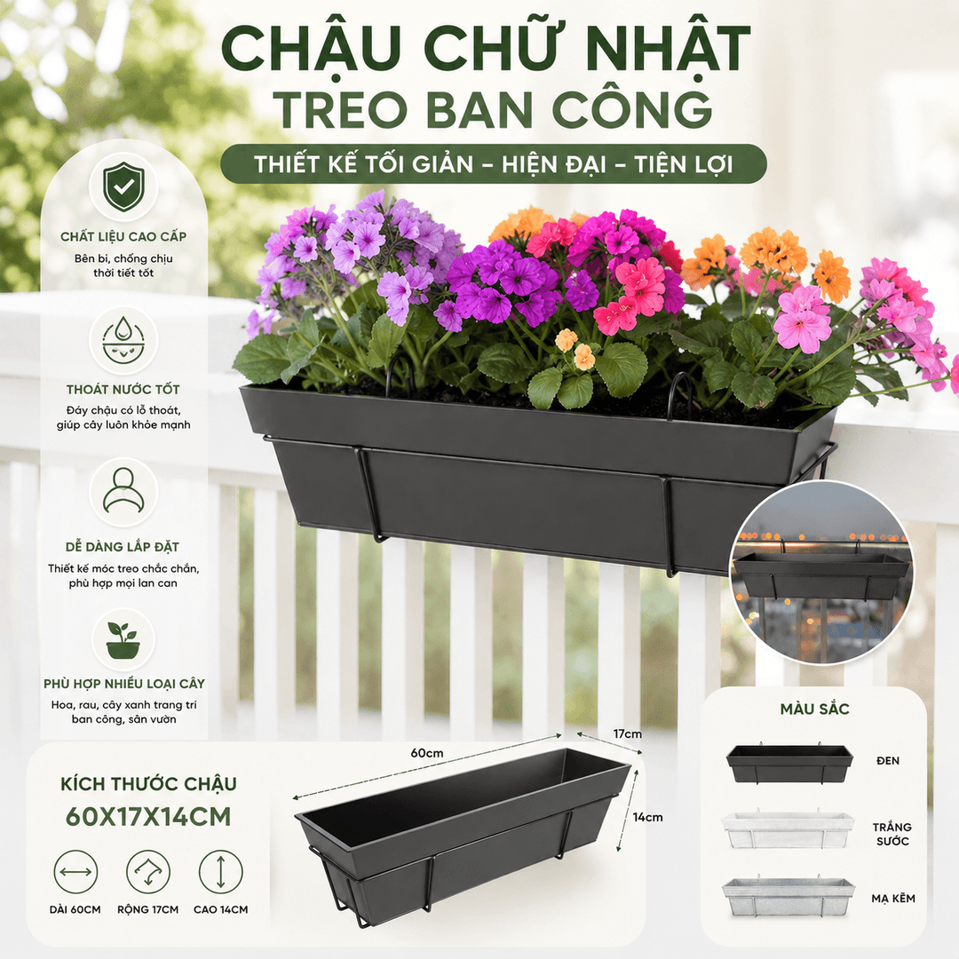 NAHADA Balcony Box 60
