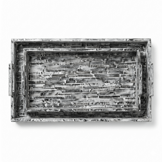 Rectangular Long Tray with Handles 20x9