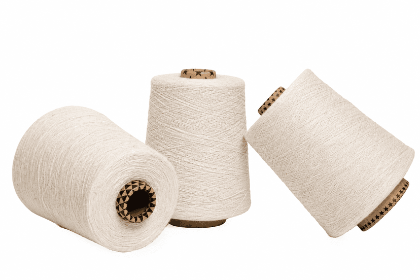 YARN, OE10S/1, 15%PALF85%COTTON, UNWAXED