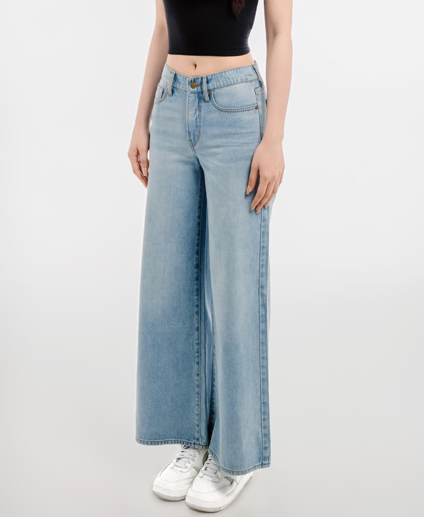 Women's Wide Leg Ankle Jeans