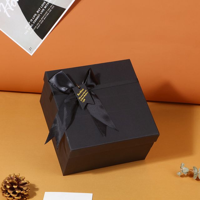 OEM ODM SET OF 3 BLACK BOXES WITH RIBBON BOW