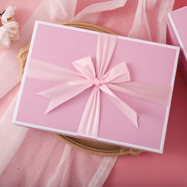 OEM ODM SET OF 3 PASTEL BOXES WITH RIBBON BOW