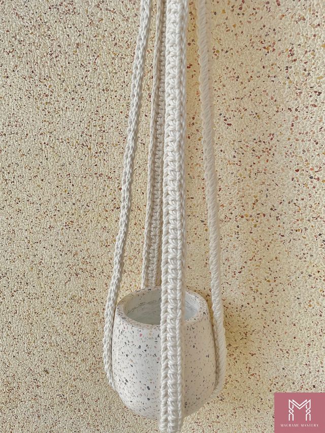 Macrame Plant Hanger | Handmade Boho Hanging Planter for Indoor Garden | Macrame Mastery | MM-MPH-23110401