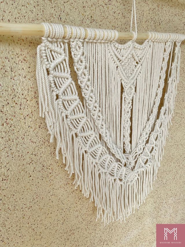 Macrame Wall Hanging | Handmade Boho Wall Art Decor | Macrame Mastery | MM-MWH-23121002