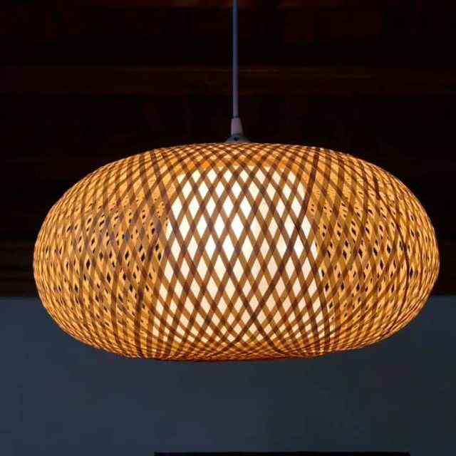Handwoven Bamboo Lampshade, lantern, pendant lighting all 100% natural material - made in Vietnam