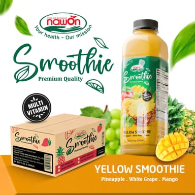 Smoothie from Fruit Juice Nawon Yellow Drink - Pineapple, White Grape & Mango (500ml PET)