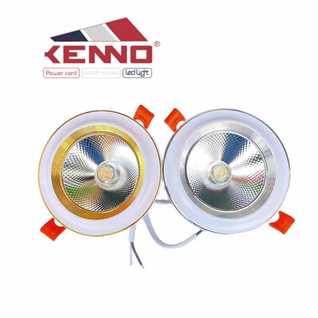 COB Recessed Downlight, Curved Bezel (9W, 12W)