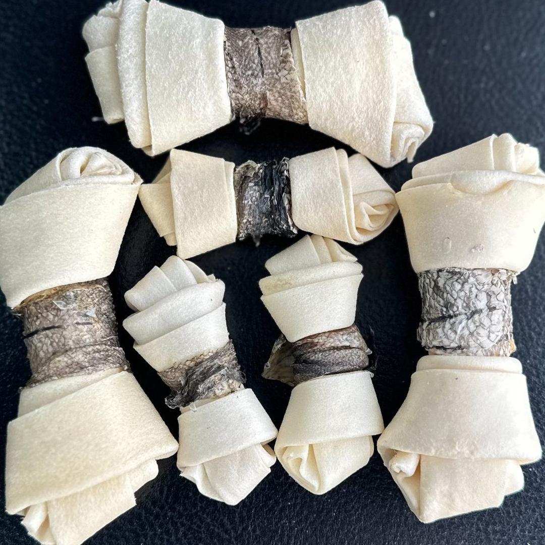 collagen , cod skin wrapped