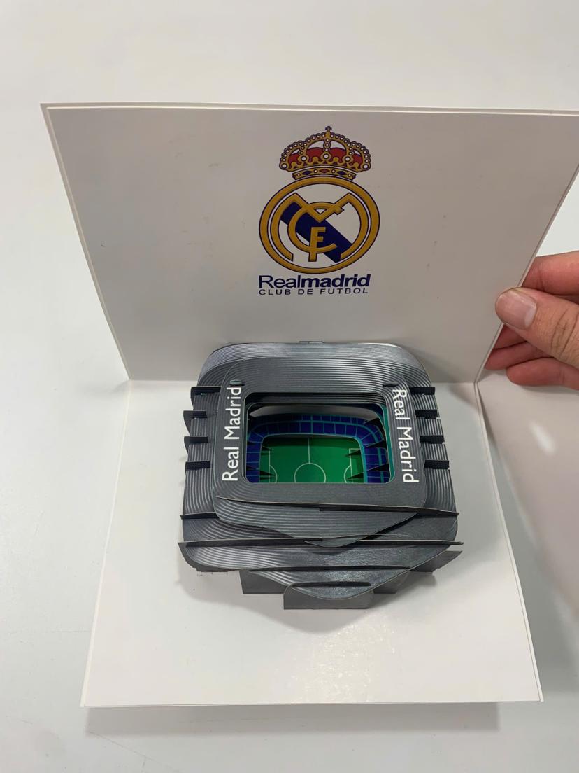 Custom Pop-up Cards - Real Madrid Stadium