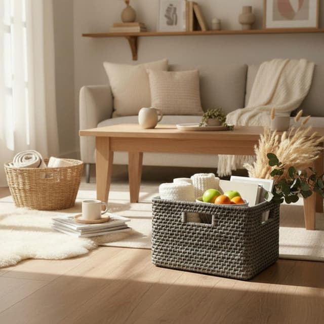Rectangular Rattan Basket - SVI01