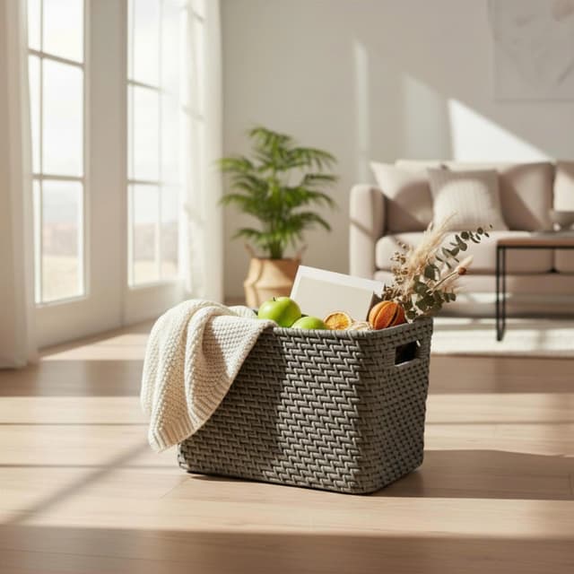 Rectangular Rattan Basket - SVI03