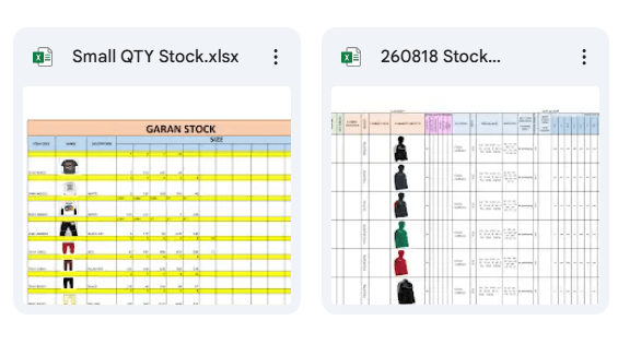 700.000+ PCS Garment Surplus Stock