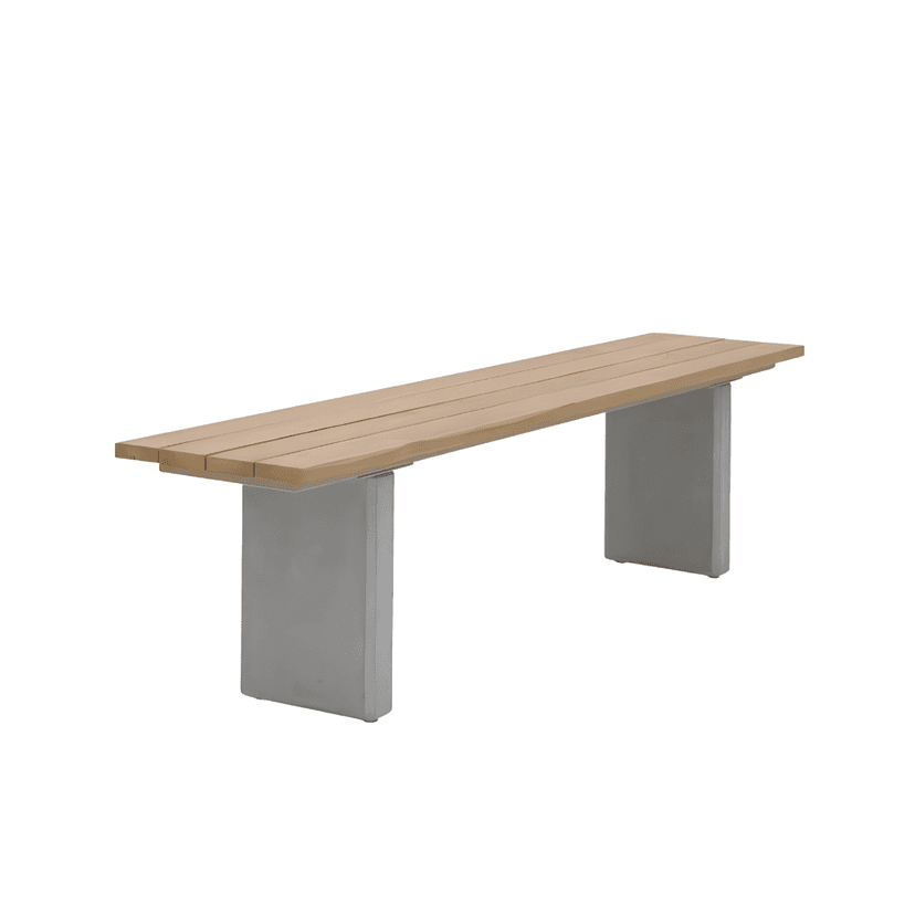 TERRA Teak Cement Bench